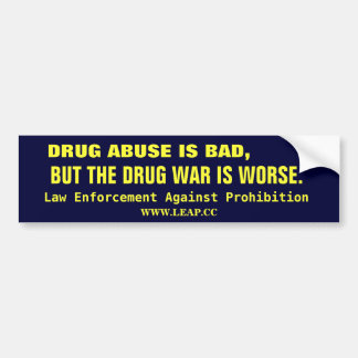 DRUG WAR, LEGALIZE BUMPER STICKER