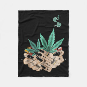 Drugs Not Hugs Dont Touch Me Fleece Blanket
