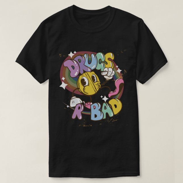 Drugs R Bad Mkay Funny Anti-Drugs Pullover Hoodie (Design Front)