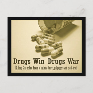 Drugs Win! Postcard