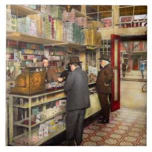 Drugstore - Exact change please 1920 Tile