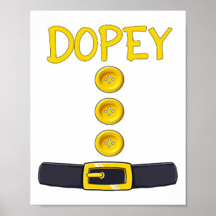 Drugy Dwarf Halloween Costume Colour Matching Drug Poster