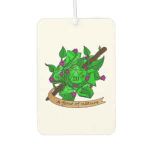 Druid Dice Design Car Air Freshener