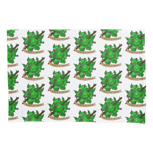 Druid Dice Design Pillowcase (Front)