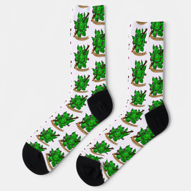 Druid Dice Design Socks (Left)