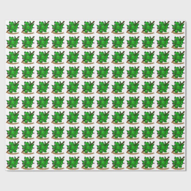 Druid Dice Design Wrapping Paper (Flat)