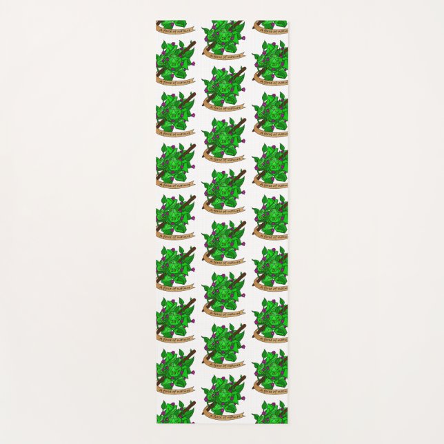 Druid Dice Design Yoga Mat (Front)