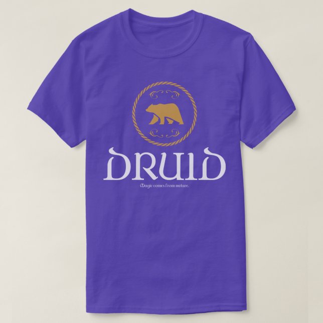 Druid Druids Magic Tabletop RPG Addict T-Shirt (Design Front)