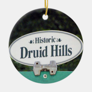 Druid Hills, Druid Hills Atlanta, Druid Hills Ceramic Ornament
