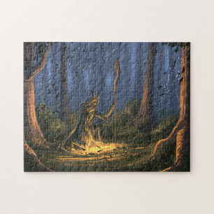 Druid in the forest jigsaw puzzle