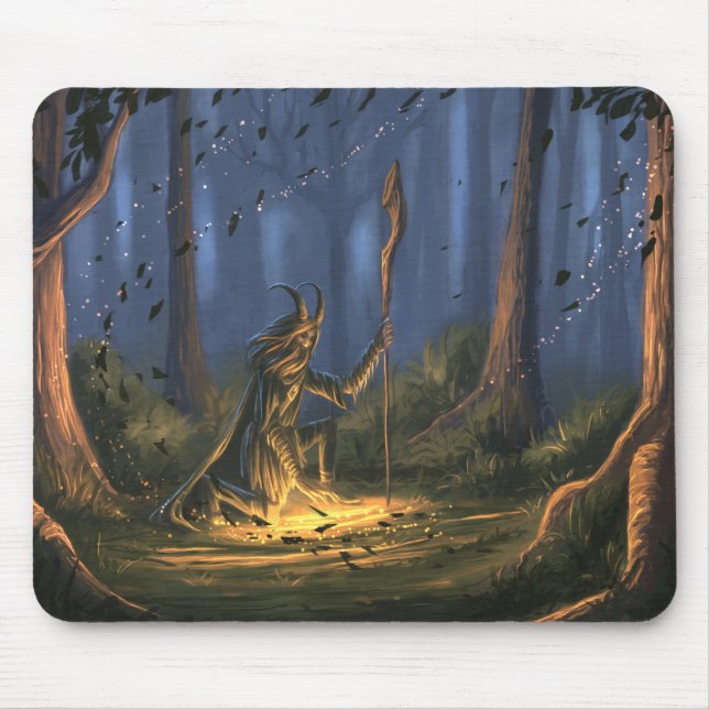 Druid in the forest mouse pad (Front)