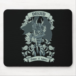 Druid Warrior Halloween Gift For Ancient Fans Mouse Pad
