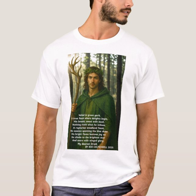 Druidic Poem 2 by Xoe Celticwell T-Shirt (Front)