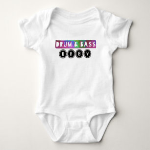 Drum and Bass Baby one-piece EDM music D.J. Deejay Baby Bodysuit