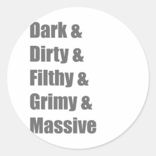 Drum and Bass DnB Electro Dub step Dubstep Grime Classic Round Sticker