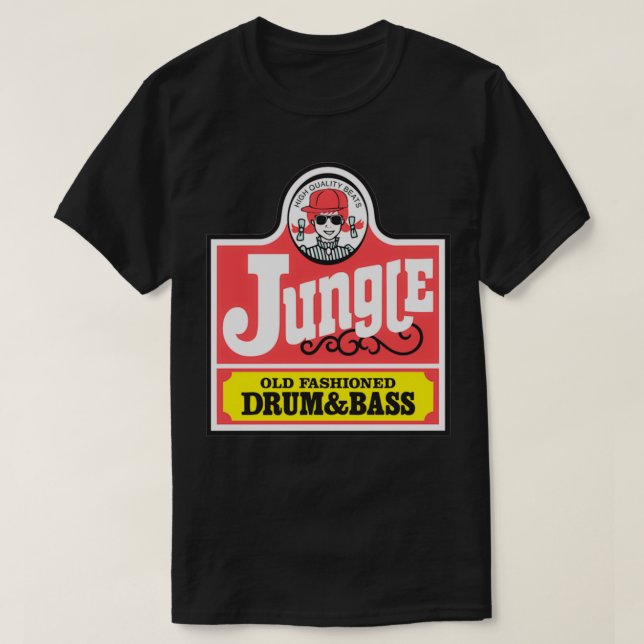 Drum And Bass Jungle Quality by FAKE NEWZ DESIGNS  T-Shirt (Design Front)