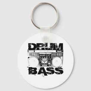Drum and Bass Key Ring
