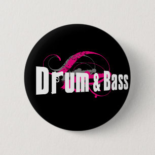 Drum and Bass Mob 6 Cm Round Badge