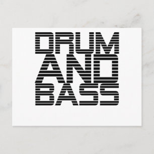 Drum and Bass Postcard
