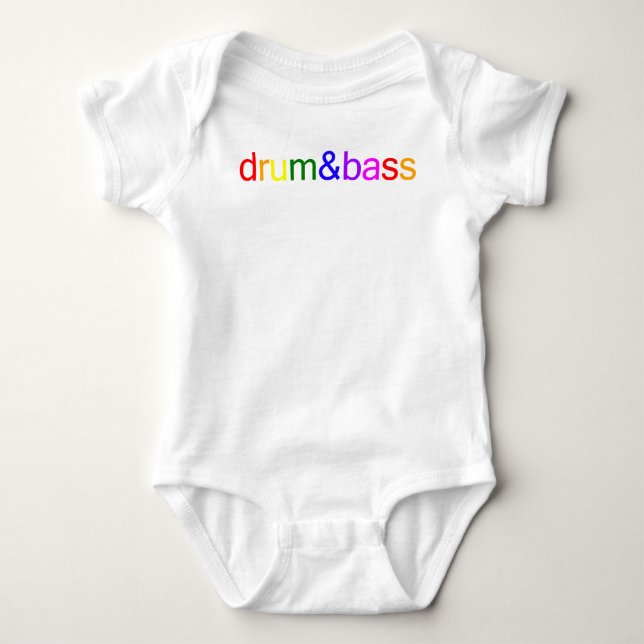 Drum and Bass Spectrum Baby Bodysuit (Front)