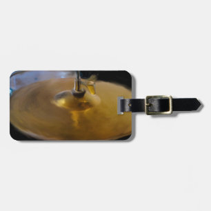 DRUM AND CYMBOL LUGGAGE TAG
