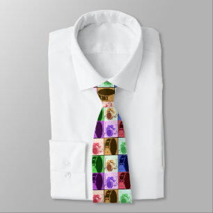 Drum and Drum Set Pop Art Necktie