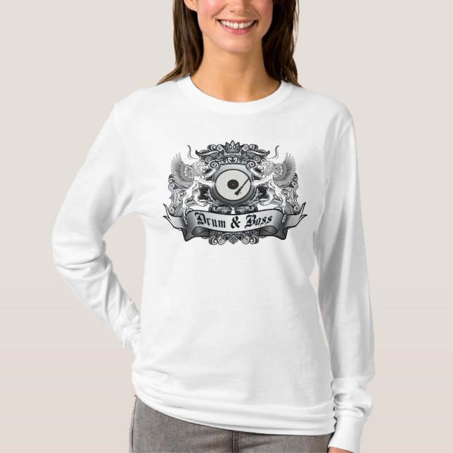 Drum & Bass Crest T-Shirt (Front)