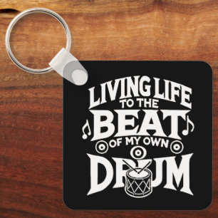 Drum Beat Key Ring