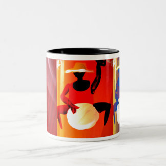 Drum Beat Two-Tone Coffee Mug