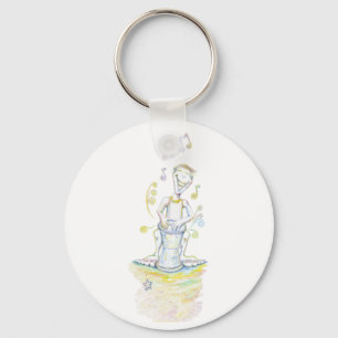 Drum Beats Key Ring