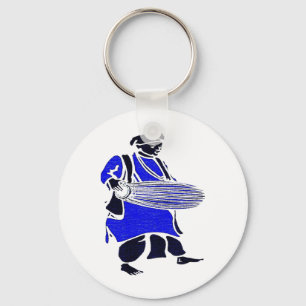 DRUM BLUE KEY RING