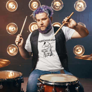 DRUM, CAT DRUMMER PURRCUSSIONIST t-shirt
