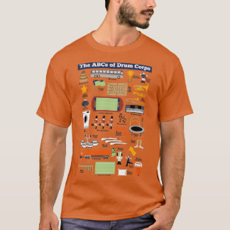 Drum Corps Alphabet 1  T-Shirt