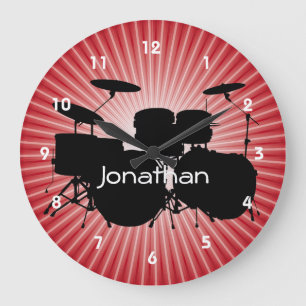 Drum Design Wall Clock