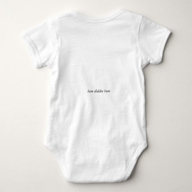 Drum diddee dum baby bodysuit (Back)