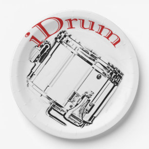 Drum Drummer Marching Plate Dining