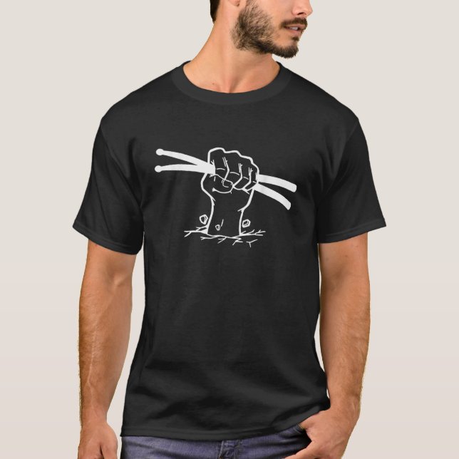 Drum Drums Drummer Drum Sticks 2 T-Shirt (Front)