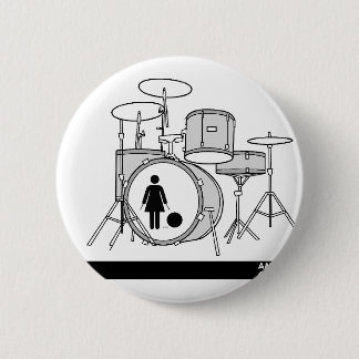drum-kit 6 cm round badge