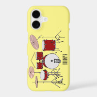Drum kit cartoon illustration