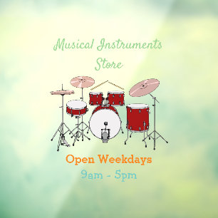 Drum kit cartoon illustration