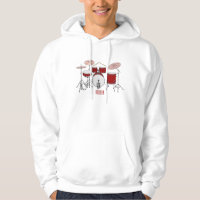 Drum kit cartoon illustration