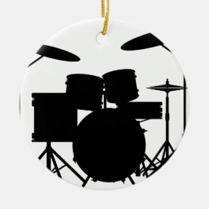 Drum Kit Ceramic Ornament