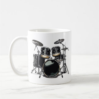 Drum kit coffee mug