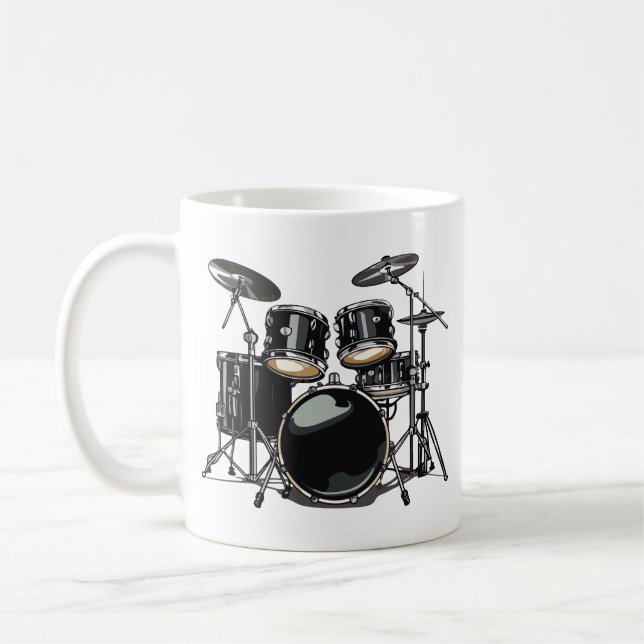 Drum kit coffee mug (Left)