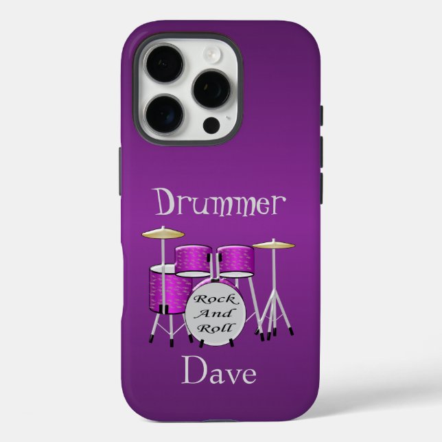 Drum Kit Design Personalised Case-Mate iPhone Case (Back)