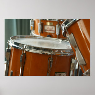 Drum Kit Music Percussion Poster