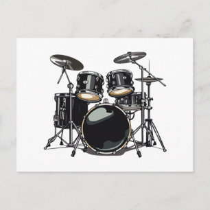 Drum kit postcard