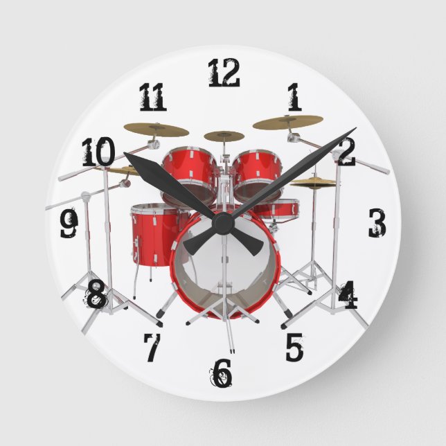Drum Kit: Wall Clock (Front)