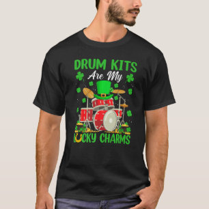 Drum Kits Are My Lucky Charms Drum Kit St Patrick  T-Shirt