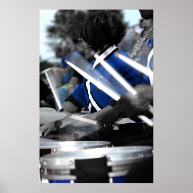 Drum Line Colourized Poster (Front)